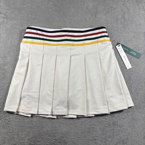 Aqua Athletic x Venus Williams Women's Pleated Tennis Skort White Sz M NWT *READ